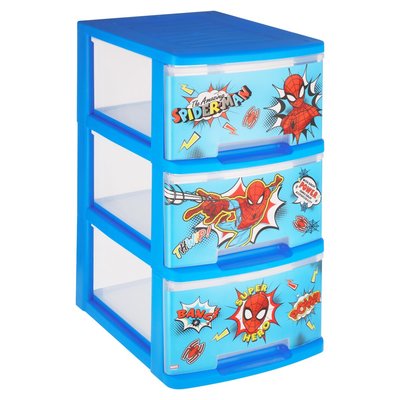 Addis Slimline 3 Drawer Storage Unit Disney Spiderman | PnP
