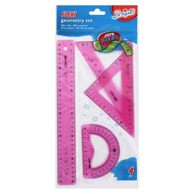 Scripto Flexi Geometry Set 4 Piece | PnP
