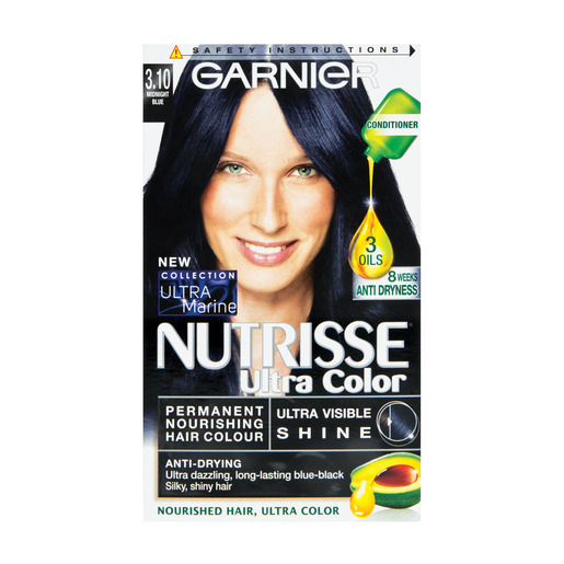 Garnier Nutrisse Ultra Color 3.10 Midnight Blue Permanent Hair Colour PnP