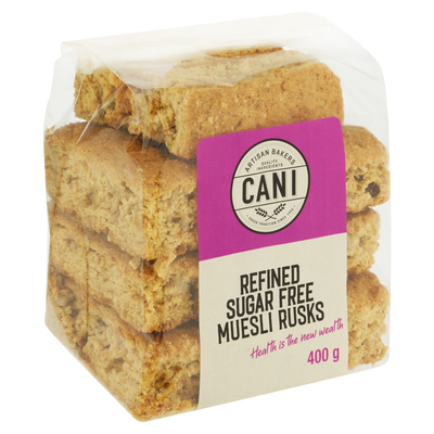 Cani Refined Sugar Free Muesli Rusks 400g | PnP