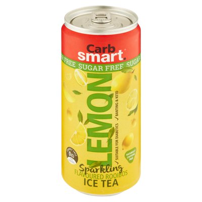 Carb Smart Sugar Free Lemon Flavoured Sparkling Rooibos Ice Tea 300ml | PnP