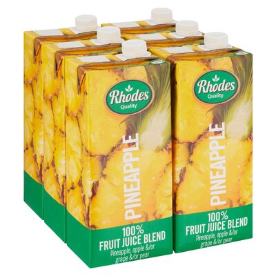 Rhodes 100% Pineapple Fruit Juice 1l x 6 | PnP