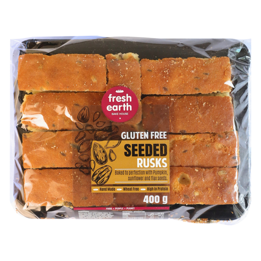 Fresh Earth Gluten Free Seeded Rusks 400g | PnP