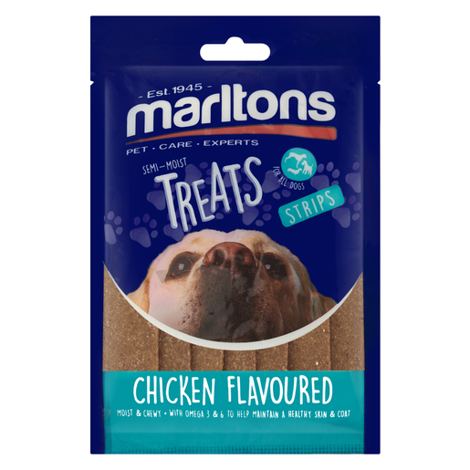 Marltons Chicken Flavoured Strips Dog Treats 120g PnP