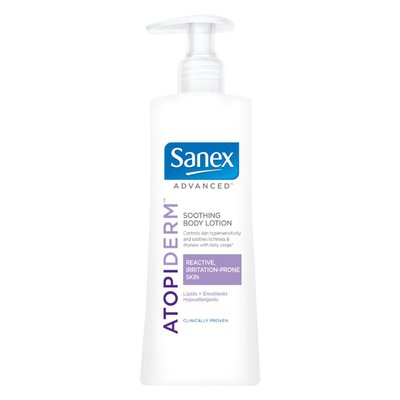 Sanex Natural Prebiotic Atopiderm Nutri Repair Duschgel, 600 Ml – Für Atopische & Reaktive Haut, Mit 12h Feuchtigkeit