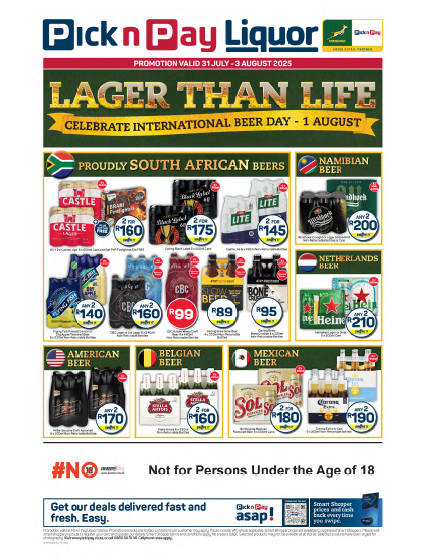 Pick n Pay Liquor Weekend Specials