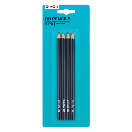 PnP Woodfree HB Pencils 4 Pack | PnP