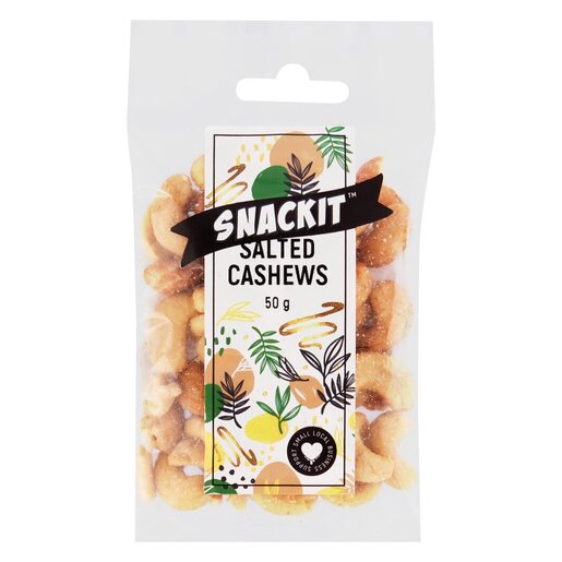 Snackit Roasted Salted Cashews 50g PnP