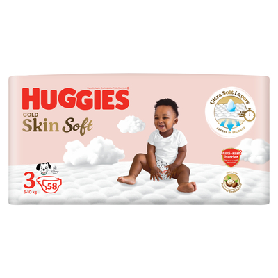 Huggies Gold Size 3 (5-7kg) Value Pack 58 Nappies