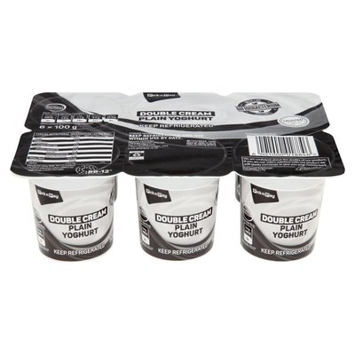 PnP Double Cream Plain Yoghurt 6 x 100g
