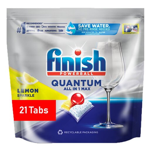 Finish Quantum All In One Lemon 21 Pack | PnP